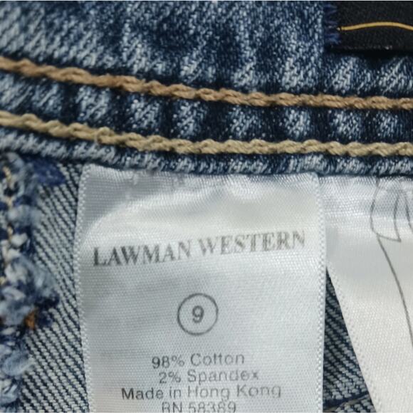 J1023 GUC Vintage Lawman High Rise Jeans size 9 - Picture 6 of 9